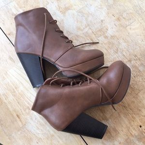 Brown booties